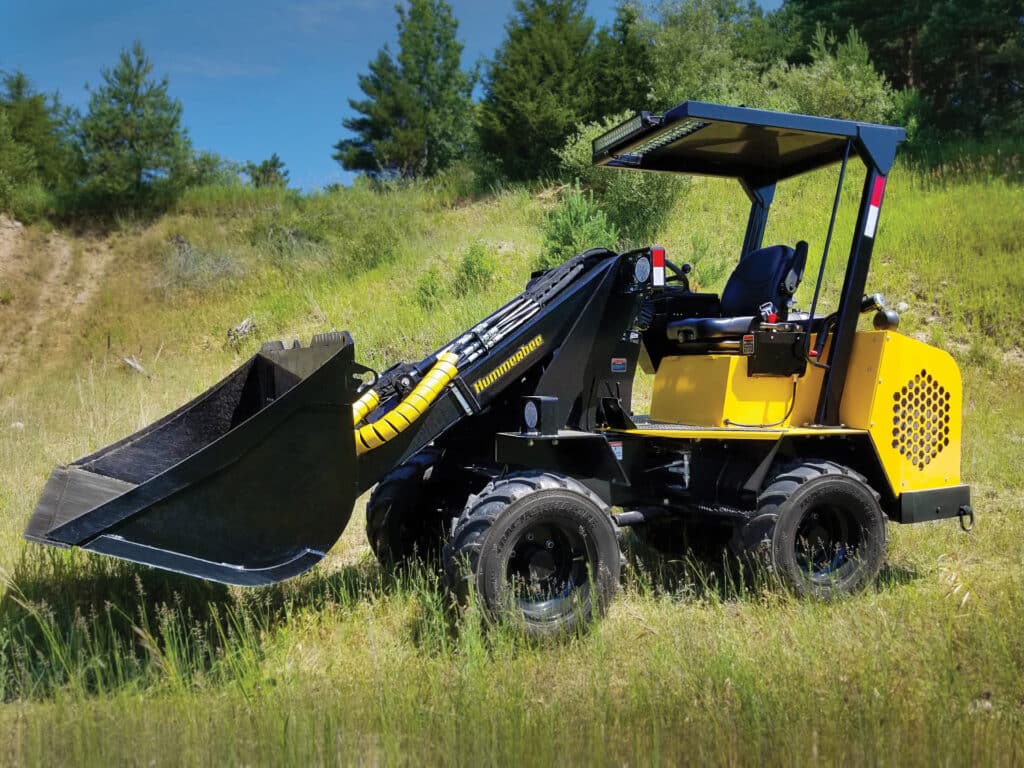 Compact Loader 774r with Bucket in Rough Terrain