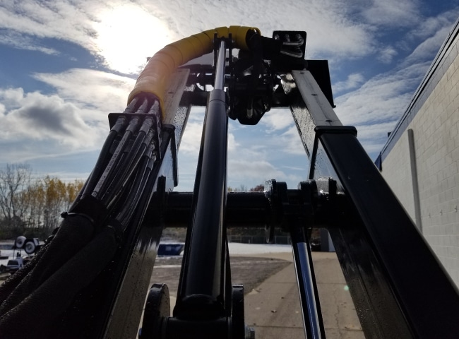 Telecoping boom on Compact Loader